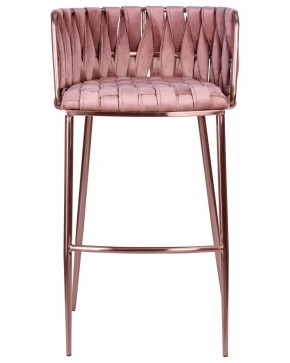 Стул барный DOBRIN EMMA ROSE GOLD, розовый велюр (VF-10) в Сысерти - sysert.ok-mebel.com | фото 6