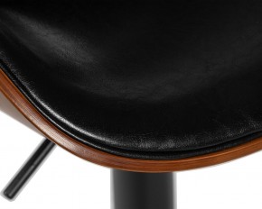 Стул барный DOBRIN KARTER BLACK, коричневый орех дерево (BWW), черный PU в Сысерти - sysert.ok-mebel.com | фото 8