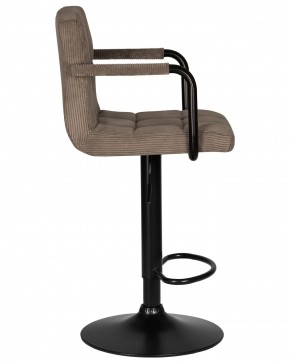 Стул барный DOBRIN KRUGER ARM BLACK, какао вельвет (LAR-E2041-05) в Сысерти - sysert.ok-mebel.com | фото 3