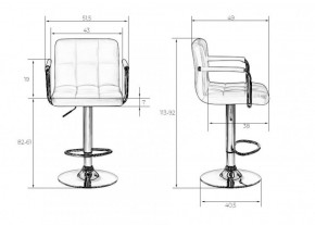 Стул барный DOBRIN KRUGER ARM LM-5011 (красный) в Сысерти - sysert.ok-mebel.com | фото 2