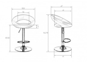 Стул барный DOBRIN MIRA LM-5001 (белый) в Сысерти - sysert.ok-mebel.com | фото 3