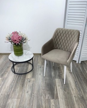 Стул BRANDY-X ЛАТТЕ #25 / белый каркас, велюр М-City в Сысерти - sysert.ok-mebel.com | фото 2