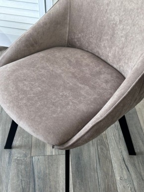 Стул CASA, 360 град. поворот. B5 Капучино, велюр / черный каркас,М-City в Сысерти - sysert.ok-mebel.com | фото 3