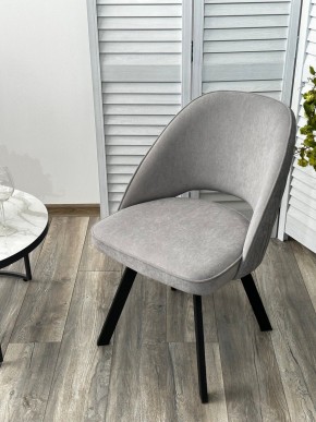 Стул DUNA 360 град. поворот. B22 Серый, велюр / черный каркас, М-City в Сысерти - sysert.ok-mebel.com | фото 8