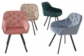 Стул GALE 360 град. поворот. BLUVEL-40 BEIGE, велюр/ черный каркас, М-City в Сысерти - sysert.ok-mebel.com | фото 3