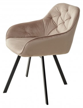 Стул GALE 360 град. поворот. BLUVEL-40 BEIGE, велюр/ черный каркас, М-City в Сысерти - sysert.ok-mebel.com | фото 5