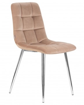 Стул обеденный DOBRIN ALEX, хром ножки, мокко велюр (V108-104),  в Сысерти - sysert.ok-mebel.com | фото 3