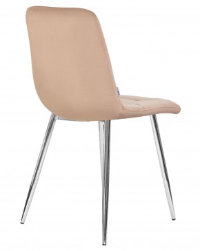 Стул обеденный DOBRIN ALEX, хром ножки, мокко велюр (V108-104),  в Сысерти - sysert.ok-mebel.com | фото 4