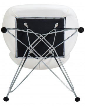 Стул обеденный DOBRIN BUTTERFLY CHROME, ножки хром, цвет белый в Сысерти - sysert.ok-mebel.com | фото 8