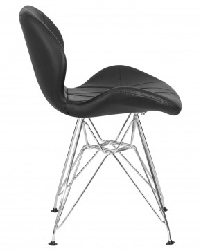 Стул обеденный DOBRIN BUTTERFLY CHROME, ножки хром, цвет чёрный в Сысерти - sysert.ok-mebel.com | фото 3