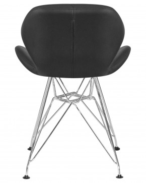 Стул обеденный DOBRIN BUTTERFLY CHROME, ножки хром, цвет чёрный в Сысерти - sysert.ok-mebel.com | фото 5