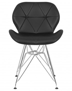 Стул обеденный DOBRIN BUTTERFLY CHROME, ножки хром, цвет чёрный в Сысерти - sysert.ok-mebel.com | фото 7