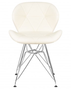 Стул обеденный DOBRIN BUTTERFLY CHROME, ножки хром, цвет кремовый в Сысерти - sysert.ok-mebel.com | фото 6