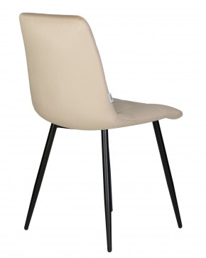 Стул обеденный DOBRIN CHILLY, Бежевый Holland 07, основание черный в Сысерти - sysert.ok-mebel.com | фото 5