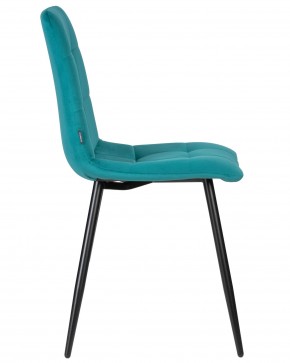 Стул обеденный DOBRIN CHILLY, Морской волны Holland 56, основание черное в Сысерти - sysert.ok-mebel.com | фото 3