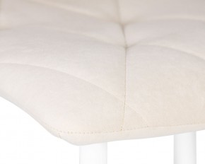 Стул обеденный DOBRIN CHILLY ROMBO, Бежевый Simple 44, основание белое в Сысерти - sysert.ok-mebel.com | фото 7