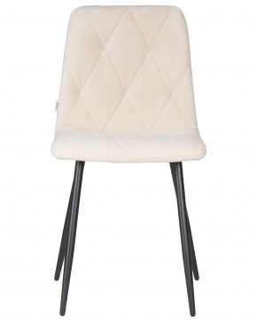 Стул обеденный DOBRIN CHILLY ROMBO, Бежевый Simple 44, основание черный в Сысерти - sysert.ok-mebel.com | фото 6