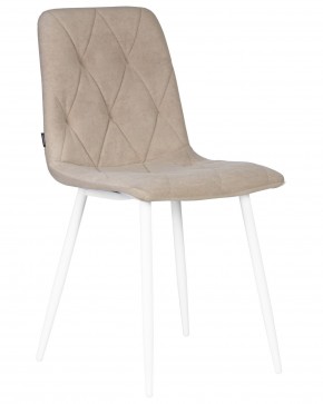 Стул обеденный DOBRIN CHILLY ROMBO, Капучино Simple 05, основание белый в Сысерти - sysert.ok-mebel.com | фото