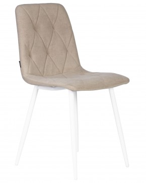 Стул обеденный DOBRIN CHILLY ROMBO, Капучино Simple 05, основание белый в Сысерти - sysert.ok-mebel.com | фото 2