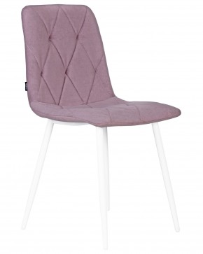 Стул обеденный DOBRIN CHILLY ROMBO, Лавандовый Simple 48, основание белый в Сысерти - sysert.ok-mebel.com | фото 2