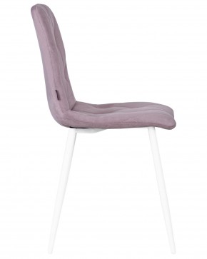 Стул обеденный DOBRIN CHILLY ROMBO, Лавандовый Simple 48, основание белый в Сысерти - sysert.ok-mebel.com | фото 3