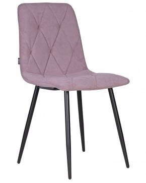 Стул обеденный DOBRIN CHILLY ROMBO, Лавандовый Simple 48, основание черное в Сысерти - sysert.ok-mebel.com | фото