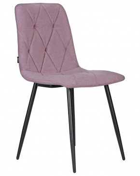 Стул обеденный DOBRIN CHILLY ROMBO, Лавандовый Simple 48, основание черное в Сысерти - sysert.ok-mebel.com | фото 2