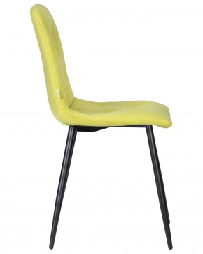 Стул обеденный DOBRIN CHILLY ROMBO, Лайм Simple 14, основание черное в Сысерти - sysert.ok-mebel.com | фото 3