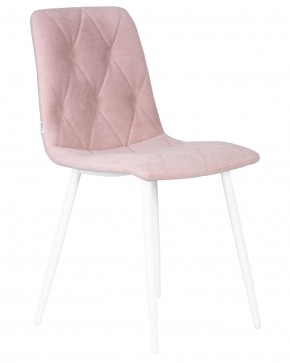 Стул обеденный DOBRIN CHILLY ROMBO, Розовый Simple 03, основание белый в Сысерти - sysert.ok-mebel.com | фото 2