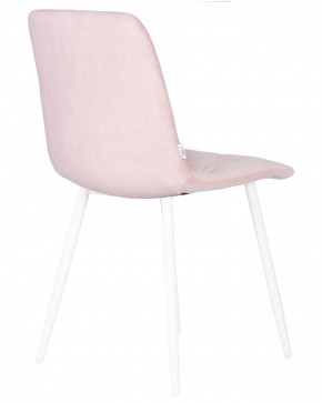 Стул обеденный DOBRIN CHILLY ROMBO, Розовый Simple 03, основание белый в Сысерти - sysert.ok-mebel.com | фото 4