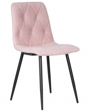 Стул обеденный DOBRIN CHILLY ROMBO, Розовый Simple 03, основание черное в Сысерти - sysert.ok-mebel.com | фото
