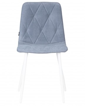 Стул обеденный DOBRIN CHILLY ROMBO, Серо-голубой Simple 26, основание белый в Сысерти - sysert.ok-mebel.com | фото 6
