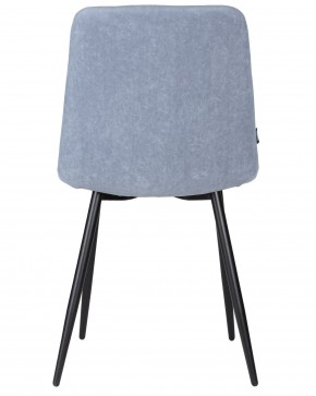 Стул обеденный DOBRIN CHILLY ROMBO, Серо-голубой Simple 26, основание черное в Сысерти - sysert.ok-mebel.com | фото 5