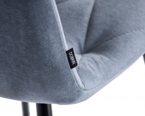 Стул обеденный DOBRIN CHILLY ROMBO, Серо-голубой Simple 26, основание черное в Сысерти - sysert.ok-mebel.com | фото 7