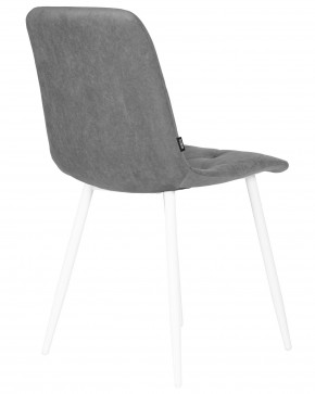 Стул обеденный DOBRIN CHILLY ROMBO, Серый Simple 33, основание белый в Сысерти - sysert.ok-mebel.com | фото 4