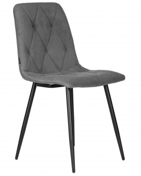 Стул обеденный DOBRIN CHILLY ROMBO, Серый Simple 33, основание черное в Сысерти - sysert.ok-mebel.com | фото 2