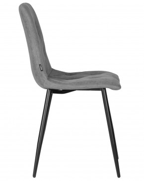 Стул обеденный DOBRIN CHILLY ROMBO, Серый Simple 33, основание черное в Сысерти - sysert.ok-mebel.com | фото 3