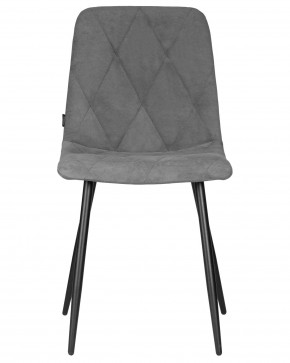 Стул обеденный DOBRIN CHILLY ROMBO, Серый Simple 33, основание черное в Сысерти - sysert.ok-mebel.com | фото 6
