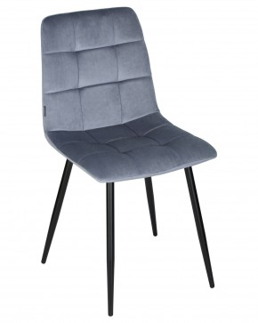 Стул обеденный DOBRIN CHILLY, Серо-голубой Holland 14, основание черное в Сысерти - sysert.ok-mebel.com | фото 7