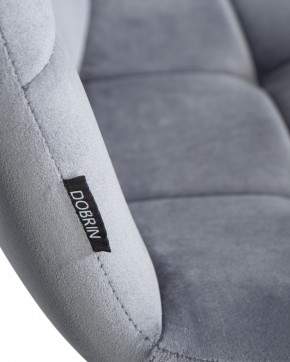 Стул обеденный DOBRIN CHILLY, Серо-голубой Holland 14, основание черное в Сысерти - sysert.ok-mebel.com | фото 8