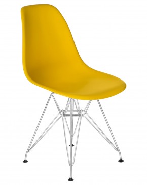 Стул обеденный DOBRIN DSR, ножки хром, цвет желтый (Y-01) в Сысерти - sysert.ok-mebel.com | фото 2