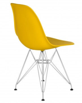Стул обеденный DOBRIN DSR, ножки хром, цвет желтый (Y-01) в Сысерти - sysert.ok-mebel.com | фото 4