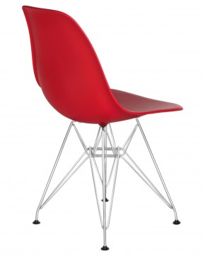 Стул обеденный DOBRIN DSR, ножки хром, цвет красный (R-02) в Сысерти - sysert.ok-mebel.com | фото 4