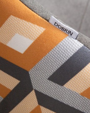 Стул обеденный DOBRIN MARKUS, ЭМАЛЬ ЧЕРНЫЙ МУАР ткань Candy Graphite+Escada Ochre в Сысерти - sysert.ok-mebel.com | фото 10