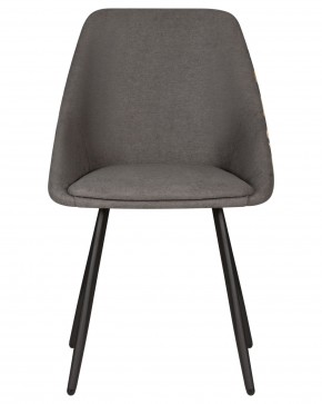 Стул обеденный DOBRIN MARKUS, ЭМАЛЬ ЧЕРНЫЙ МУАР ткань Candy Graphite+Escada Ochre в Сысерти - sysert.ok-mebel.com | фото 6