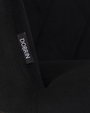 Стул обеденный DOBRIN ROBY, ЭМАЛЬ ЧЕРНЫЙ МУАР велюр Catania Black в Сысерти - sysert.ok-mebel.com | фото 2