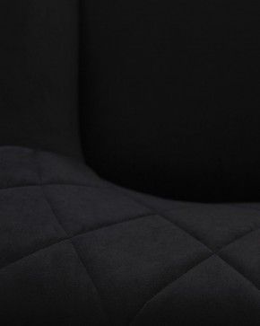 Стул обеденный DOBRIN ROBY, ЭМАЛЬ ЧЕРНЫЙ МУАР велюр Catania Black в Сысерти - sysert.ok-mebel.com | фото 3