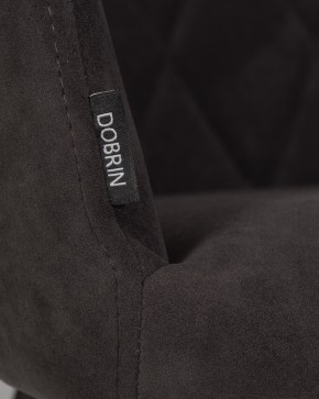 Стул обеденный DOBRIN ROBY, ЭМАЛЬ ЧЕРНЫЙ МУАР велюр Catania Espresso в Сысерти - sysert.ok-mebel.com | фото 9