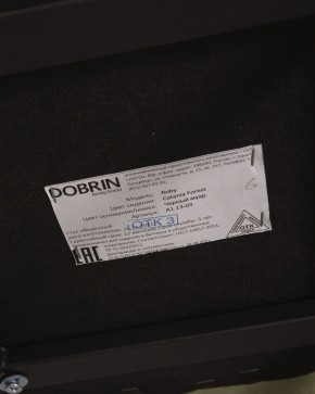 Стул обеденный DOBRIN ROBY, ЭМАЛЬ ЧЕРНЫЙ МУАР велюр Catania Forest в Сысерти - sysert.ok-mebel.com | фото 12