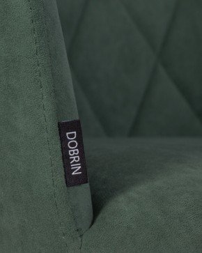 Стул обеденный DOBRIN ROBY, ЭМАЛЬ ЧЕРНЫЙ МУАР велюр Catania Izumrud в Сысерти - sysert.ok-mebel.com | фото 9